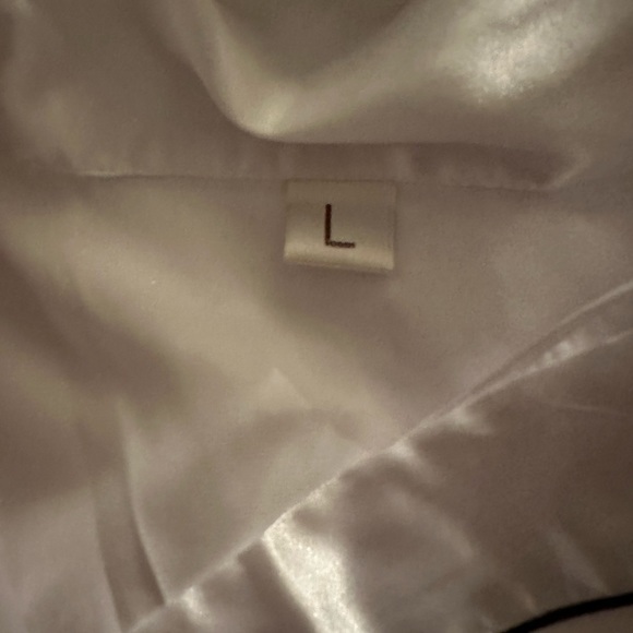 White Silky Satin Pajamas - Picture 3 of 7